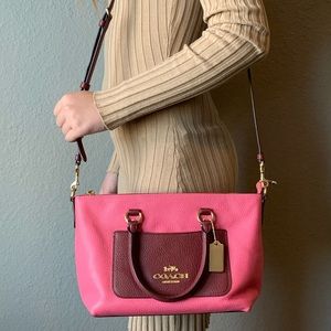 COACH Mini Emma Satchel Colorblock